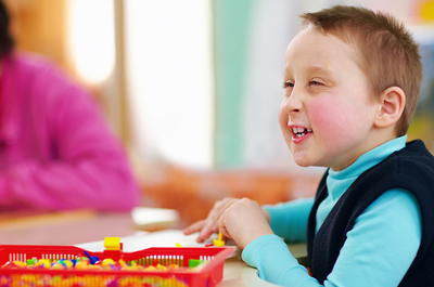Disabled Boy in Wheelchair